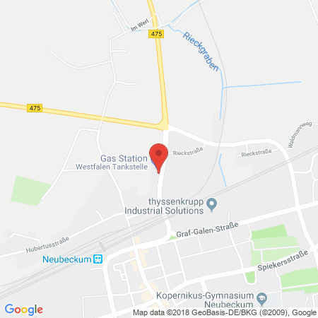 Standort der Tankstelle: Westfalen Tankstelle in 59269, Beckum