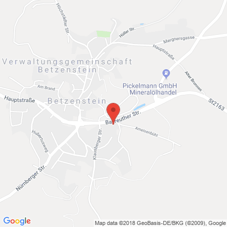 Position der Autogas-Tankstelle: AVIA Tankstelle in 91282, Betzenstein