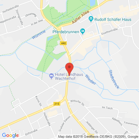 Position der Autogas-Tankstelle: Rotenburg in 27356, Rotenburg
