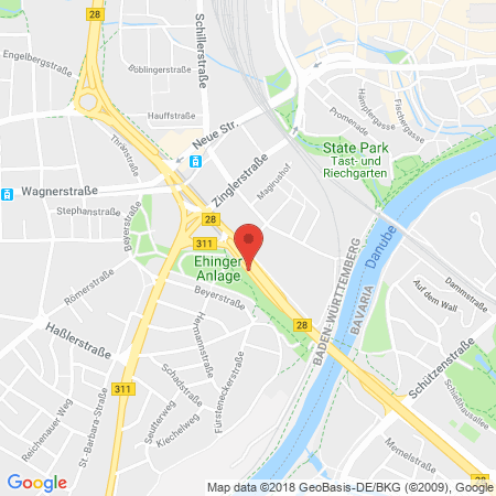Standort der Autogas Tankstelle: Sickinger & Wagner GbR in 89077, Ulm