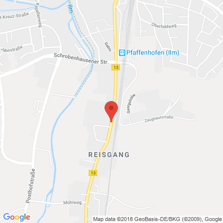 Position der Autogas-Tankstelle: JET Tankstelle in 85276, Pfaffenhofen