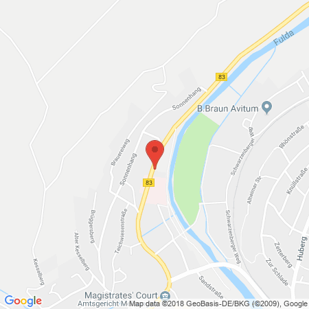 Standort der Autogas Tankstelle: Honsel in 34212, Melsungen