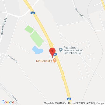 Position der Autogas-Tankstelle: Nievenheim West in 41542, Dormagen