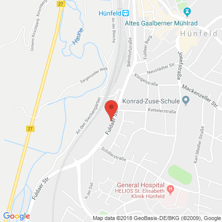 Standort der Tankstelle: ARAL Tankstelle in 36088, Hünfeld