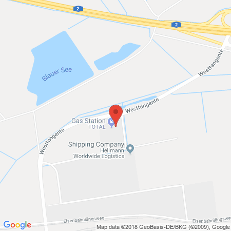 Position der Autogas-Tankstelle: Total Autohof Lehrte in 31275, Lehrte