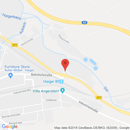 Position der Autogas-Tankstelle: Agip Tankstelle in 35708, Haiger