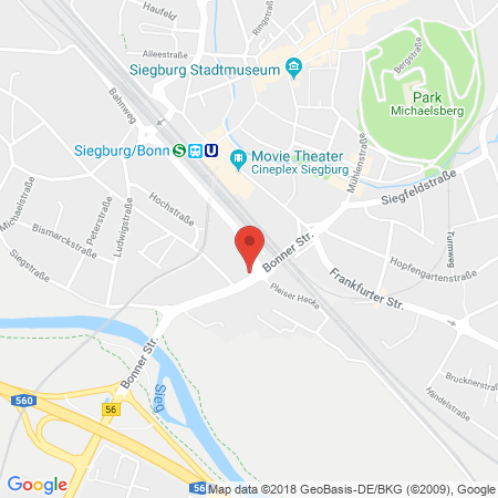 Standort der Tankstelle: ARAL Tankstelle in 53721, Siegburg