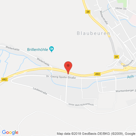 Standort der Tankstelle: AVIA XPress Tankstelle in 89143, Blaubeuren