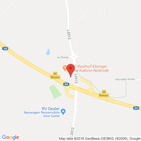 Position der Autogas-Tankstelle: Shell Tankstelle in 34466, Wolfhagen-niederelsungen