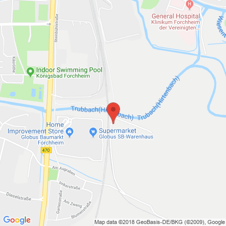Standort der Autogas Tankstelle: GLOBUS in 91301, Forchheim