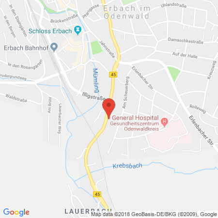 Standort der Tankstelle: ARAL Tankstelle in 64711, Erbach