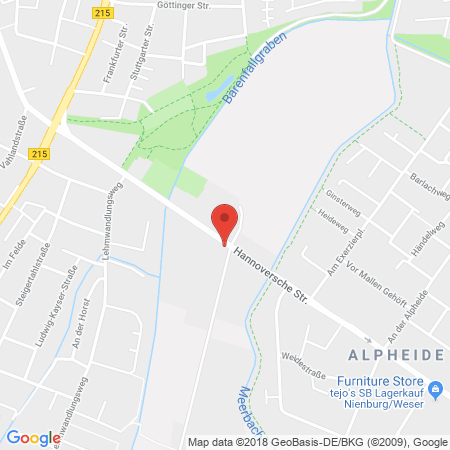 Position der Autogas-Tankstelle: Classic Nienburg in 31582, Nienburg