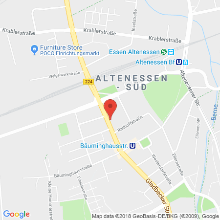 Position der Autogas-Tankstelle: JET Tankstelle in 45326, Essen