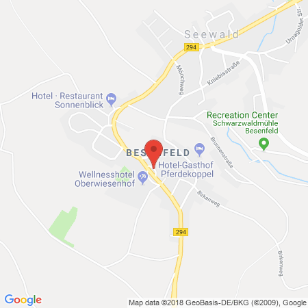Position der Autogas-Tankstelle: Esso Tankstelle in 72297, Seewald