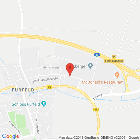 Position der Autogas-Tankstelle: 24 - Total Autohof Bad Rappenau in 74906, Bad Rappenau