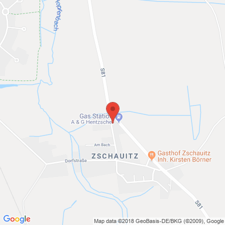 Position der Autogas-Tankstelle: A & G Hentzschel GbR Freie Tankstelle in 01558, Großenhain