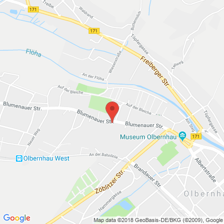 Standort der Tankstelle: TotalEnergies Tankstelle in 09526, Olbernhau