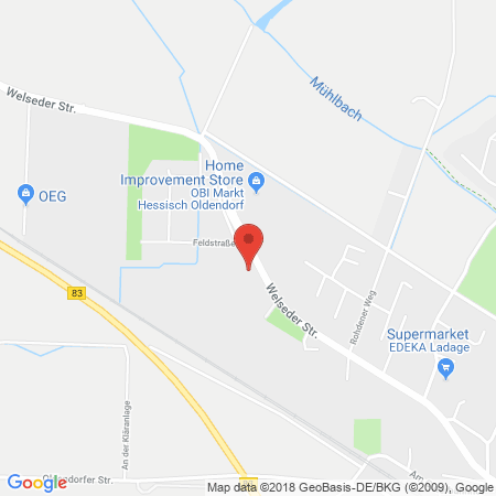 Position der Autogas-Tankstelle: Esso Tankstelle in 31840, Hessisch Oldendorf