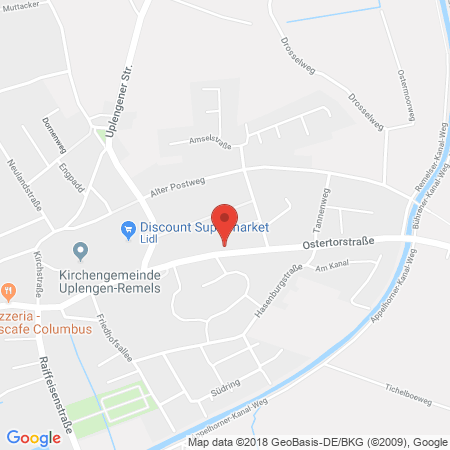 Standort der Tankstelle: SCORE Tankstelle in 26670, Uplengen-Remels
