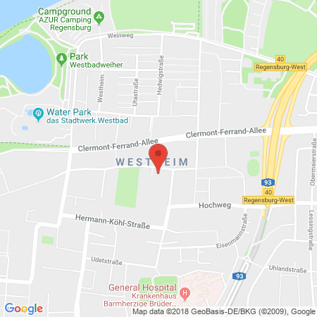 Standort der Tankstelle: ARAL Tankstelle in 93049, Regensburg