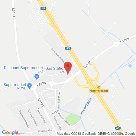 Standort der Tankstelle: ARAL Tankstelle in 63546, Hammersbach
