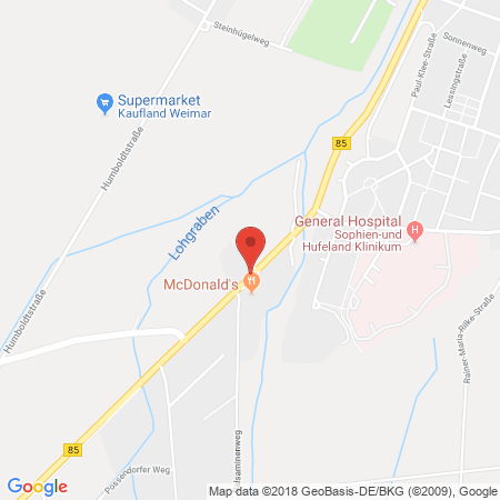 Standort der Tankstelle: ARAL Tankstelle in 99425, Weimar