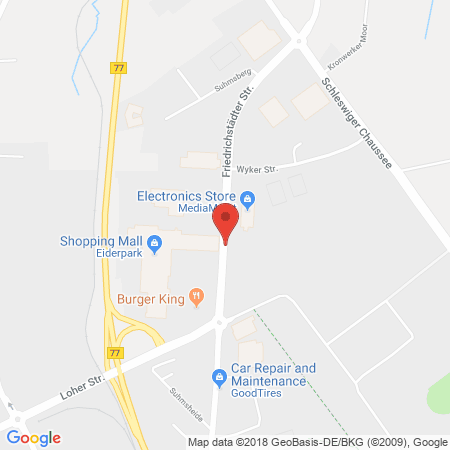 Standort der Tankstelle: Rendsburg (24768), Friedrichstädter Str. 52 in 24768, Rendsburg