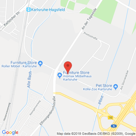 Standort der Tankstelle: ARAL Tankstelle in 76139, Karlsruhe