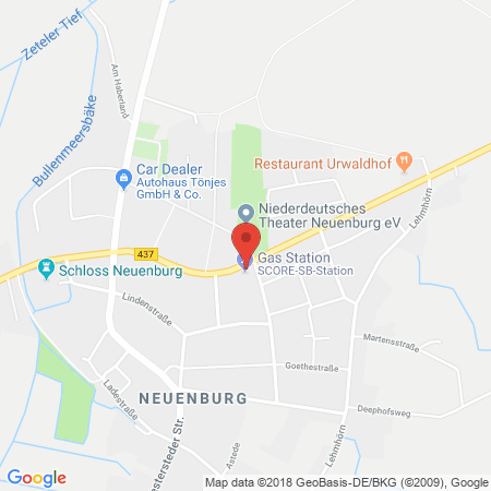 Position der Autogas-Tankstelle: Neuenburg in 26340, Zetel