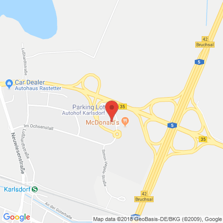 Standort der Tankstelle: Esso Tankstelle in 76689, Karlsdorf-neuthard