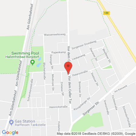 Position der Autogas-Tankstelle: HEM Tankstelle in 31303, Burgdorf