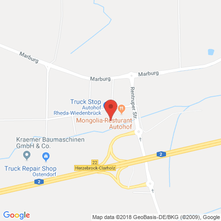 Standort der Tankstelle: ARAL Tankstelle in 33378, Rheda-Wiedenbrück