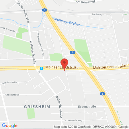 Position der Autogas-Tankstelle: Reifen Diehl Griesheim in 65933, Frankfurt/m.-griesheim