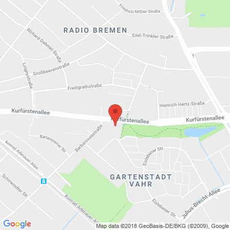 Position der Autogas-Tankstelle: Esso Tankstelle in 28329, Bremen