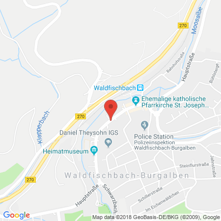 Position der Autogas-Tankstelle: Aral Tankstelle in 67714, Waldfischbach-burgal