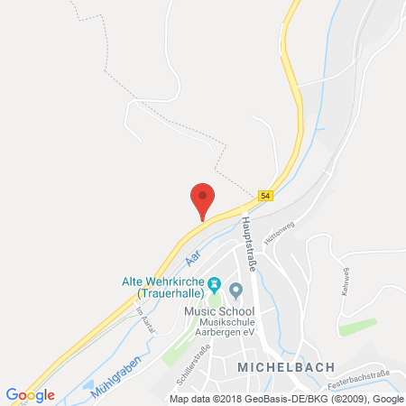 Position der Autogas-Tankstelle: Shell Tankstelle in 65326, Aarbergen-michelbach