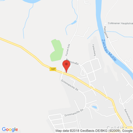 Position der Autogas-Tankstelle: Agip Tankstelle in 04680, Colditz