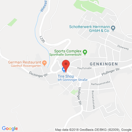 Standort der Tankstelle: BFT Tankstelle in 72820, Sonnenbühl-Genkingen