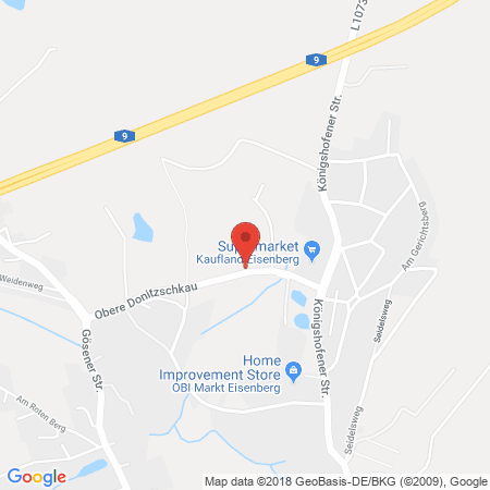 Standort der Tankstelle: Supermarkt Tankstelle in 07607, Eisenberg
