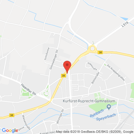 Position der Autogas-Tankstelle: Shell Tankstelle in 67433, Neustadt