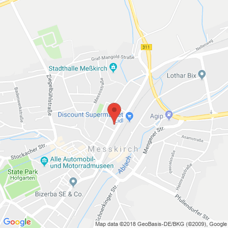 Standort der Tankstelle: ZG Raiffeisen Energie Tankstelle in 88605, Meßkirch