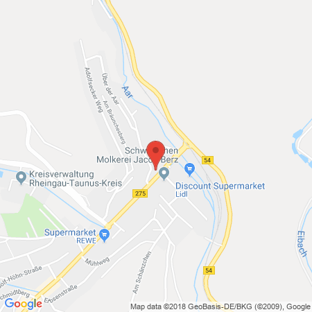 Position der Autogas-Tankstelle: Calpam Tankstelle in 65307, Bad Schwalbach