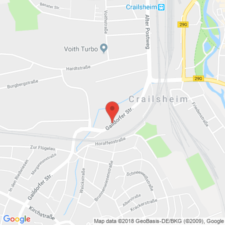 Position der Autogas-Tankstelle: Autohaus Lang GmbH in 74564, Crailsheim