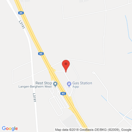 Position der Autogas-Tankstelle: Agip Tankstelle in 63546, Hammersbach