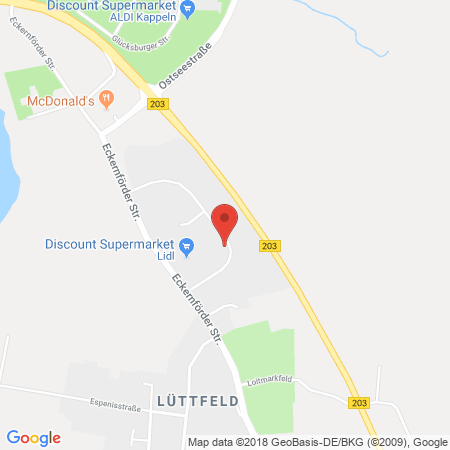 Standort der Autogas Tankstelle: Spedition Rohde-Lindemann in 24376, Kappeln