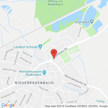Position der Autogas-Tankstelle: Agip Tankstelle in 63517, Rodenbach