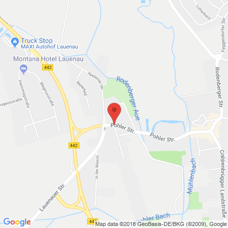 Position der Autogas-Tankstelle: Raiffeisen-landbund Eg in 31867, Lauenau