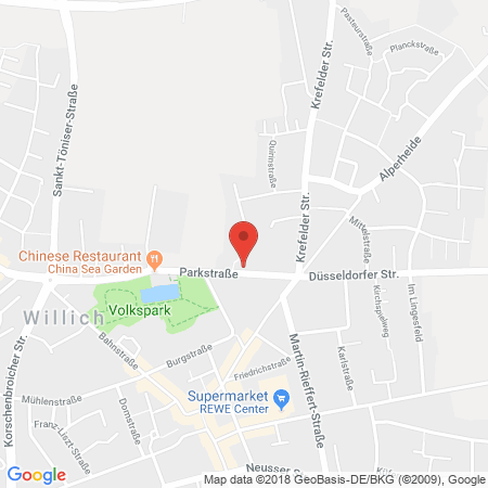 Position der Autogas-Tankstelle: Total Willich in 47877, Willich