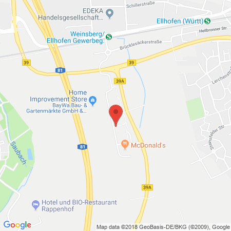 Standort der Tankstelle: EDi Tankstelle in 74189, Weinsberg/Ellhofen