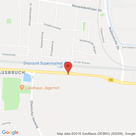 Position der Autogas-Tankstelle: OIL! Tankstelle in 21149, Hamburg